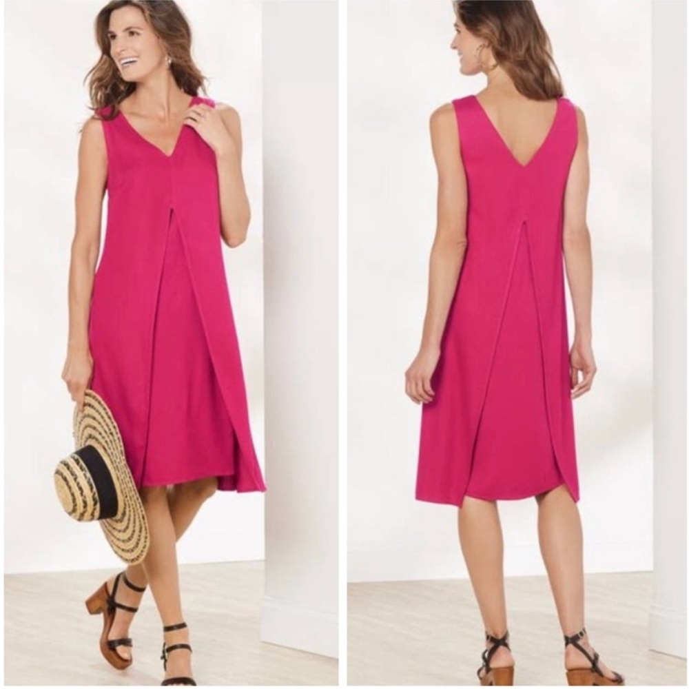 Soft Surroundings Lucina Dress In Raspberry Pink Size XS